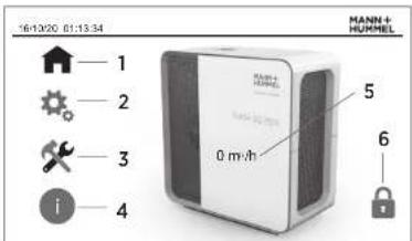 MANN+HUMMEL OurAir SQ 2500 - Startbildschirm - 1