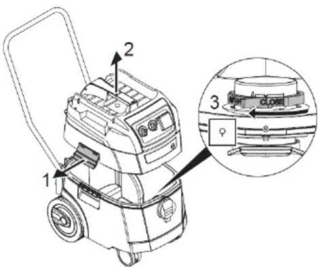Eibenstock DSS 25 A - Instrimento del sacchetto filtrò di fleece - 1