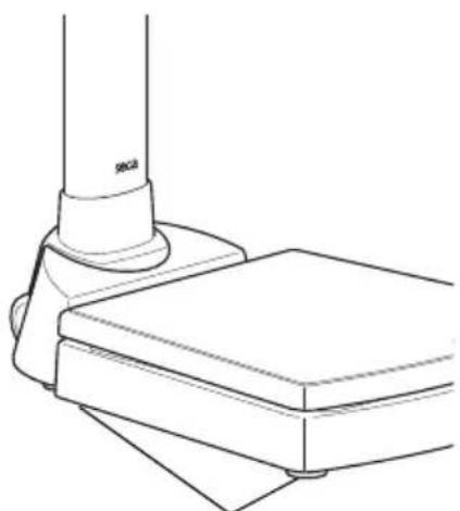 SECA 703 - Waage aufstellen - 1