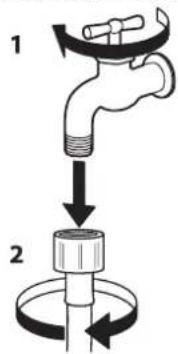 IKEA UDDARP 805.254.62 - NETTOYAGE DES FILTRES À TAMIS DU TUYAU D'ALIMENTATION D'EAU - 1