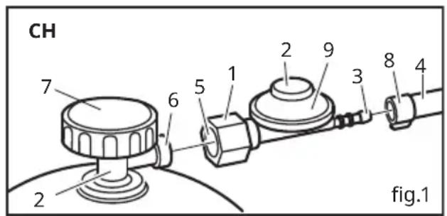 IKEA GRILLSKÄR 304.899.37 - Collegamento della bombola - 3