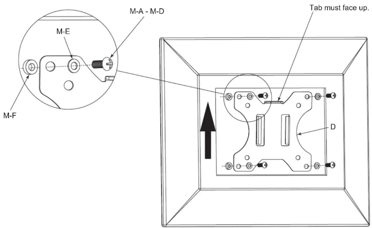 Middle Atlantic MM33X1BLK - RECESSED OR RAISED BACK DISPLAY MOUNT BRACKET INSTALLATION - 2