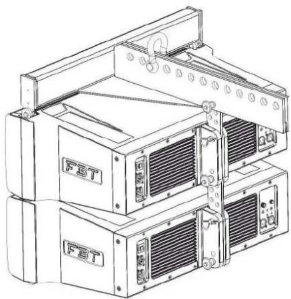 FBT MITUS 210M - ATTACHMENT OF 2 SATELLITES WITH FLYBAR - 5