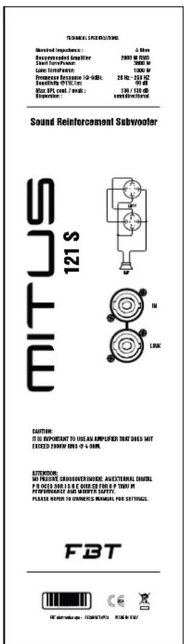 FBT MITUS 210M - 121SA/118SA - 2