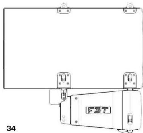 FBT MITUS 210M - AGGANCIO DI 2 SUBWOOFER, SATELLITE E BARRA DI SOSPENSIONE ATTACHMENT OF 2 SUBWOOFERS, SATELLITE AND FLYBAR - 6