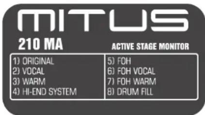 FBT MITUS 210M - Version passive - 5