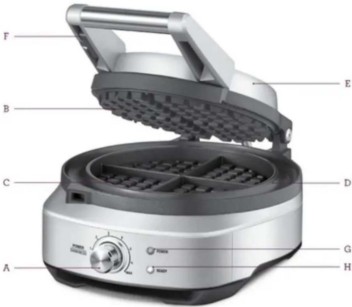 BREVILLE the NoMess Waffle - USAGE DOMESTIQUE SEULEMENT SAUVEGARDEZ CES INSTRUCTIONS - 1