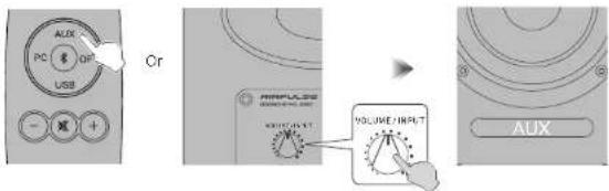 Airpulse A100 - Mode source AUX - 2