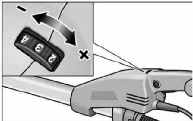 Flex GE 7 - Preselecting the speed - 1