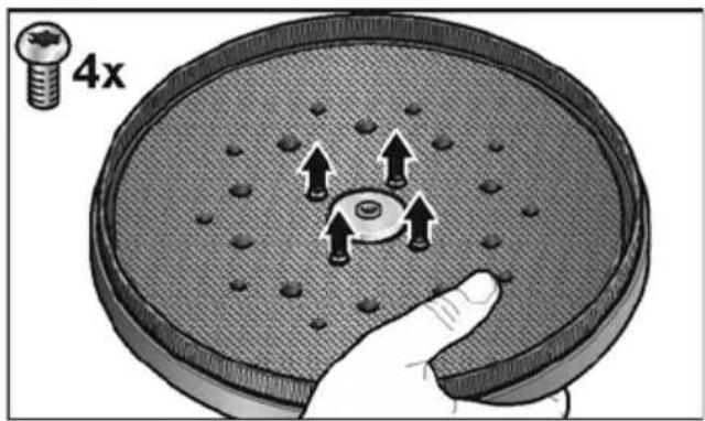 Flex GE 7 - Výměna talíře se suchým zipem a opěrného talíře - 1