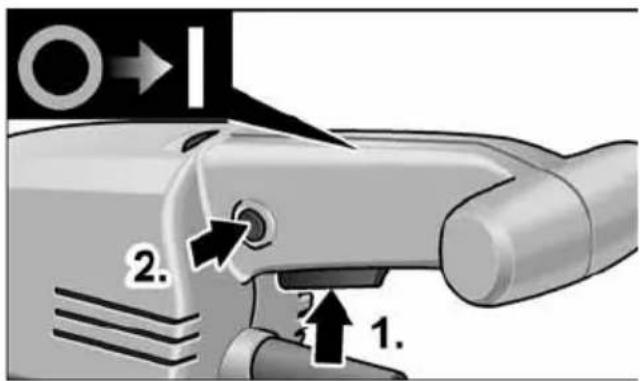 Flex GE 7 - Accendere e spegnere l'elettro- utensile - 1