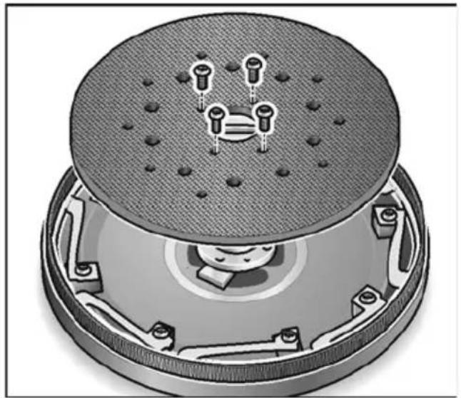 Flex GE 7 - Replacing Velcro or backing pad - 4