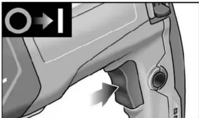 Flex CHE 228 R - Zapnutí elektrického nárádi - 1