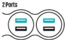360 Electrical PowerCurve24 - USB Charging | chargement USB - 2