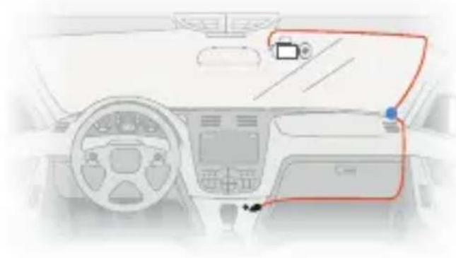 Rexing V5C - Installing the Camera onto the Windshield - 1