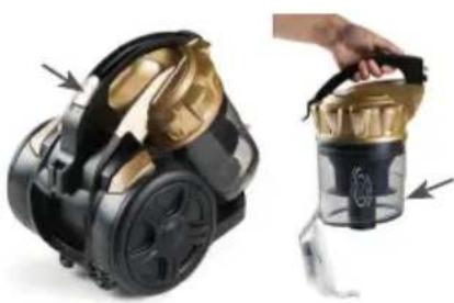 DOMO DO7297S - STOFRESERVOIR LEEGMAKEN EN REINIGEN - 1