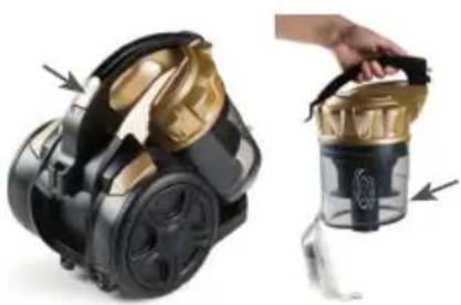 DOMO DO7297S - VACIAR Y LIMPIAR EL DEPÓSITO DE POLVO - 1