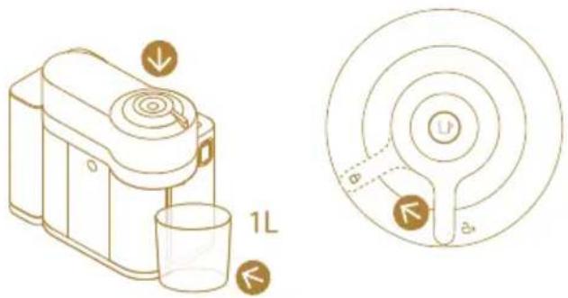 DELONGHI Nespresso Vertuo Lattissima - Vider le système avant une période de non-utilisation, pour le protéger contre le gel ou avant une réparation - 4