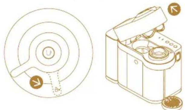 DELONGHI Nespresso Vertuo Lattissima - Vider le système avant une période de non-utilisation, pour le protéger contre le gel ou avant une réparation - 2