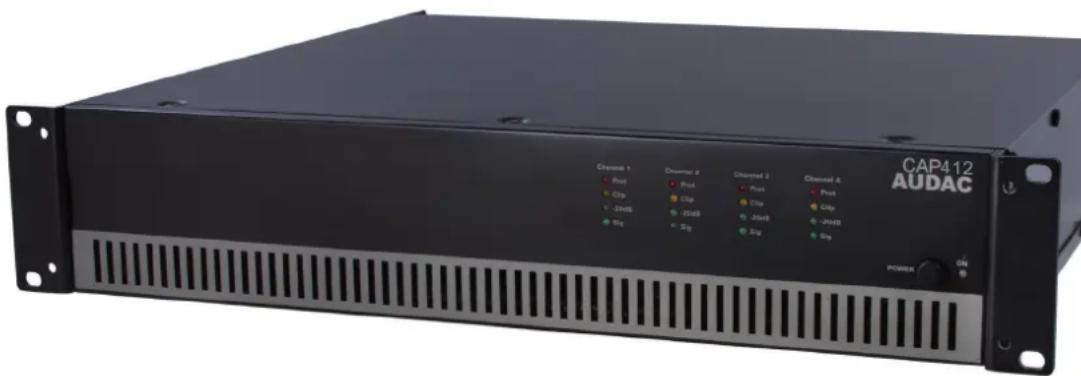 Audac CAP412 - Amplificateur de puissance 100 V à quatre canaux - 1