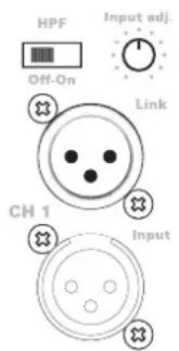 Audac CAP412 - Connexions d'entrée - 1