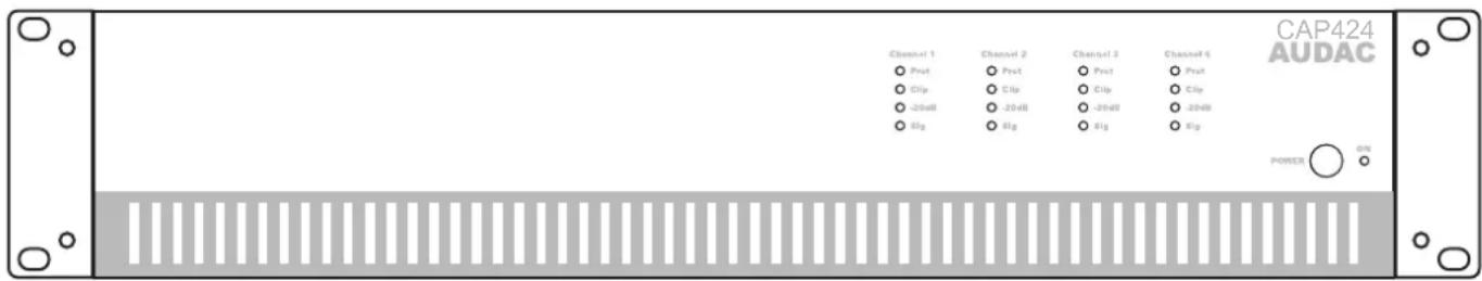 Audac CAP412 - Présentation de la face avant - 1