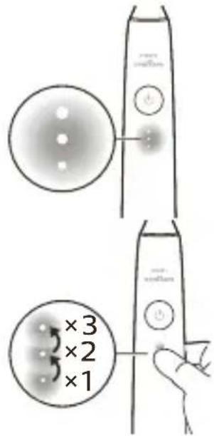 PHILIPS Sonicare DiamondClean Prestige 9900 HX9994 - Ustawenia intensywnosci - 1
