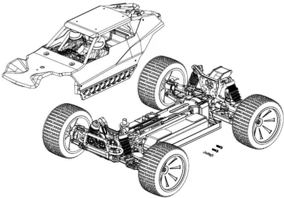 Carson Cage Buster - KAROSSERIE + SPOILER · BODY + WING - 1