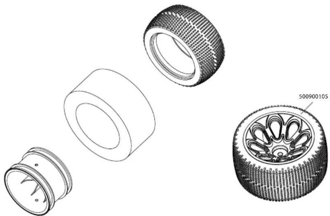 Carson Cage Buster - MONTAGE RÄDER·WHEEL ASSEMBLY - 1