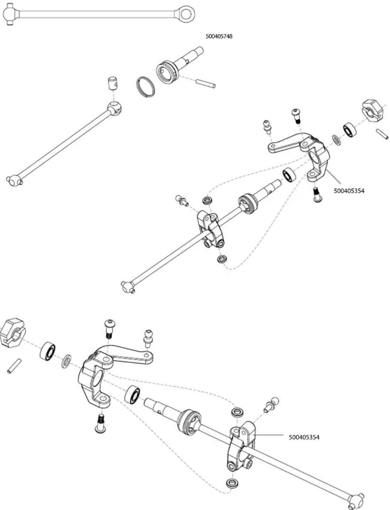 Carson Cage Buster - MONTAGE ANTRIEB VORNE · FRONT DRIVE ASSEMBLY - 1