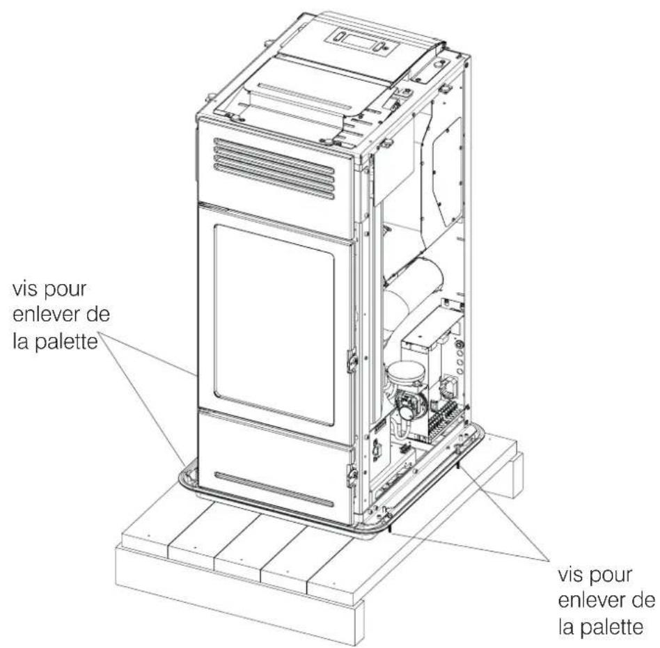 EDILKAMIN MILLA H 12 - POUR ENLEVER LE POÊLE DE LA PALETTE - 1