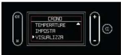 EDILKAMIN MILLA H 12 - Visualizzazione del Crono, "VISUALIZZA" a display (figure a lato) - 1