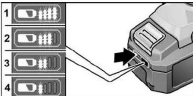 Flex PD 2G 18.0EC - Ladezustand des Akkus - 1