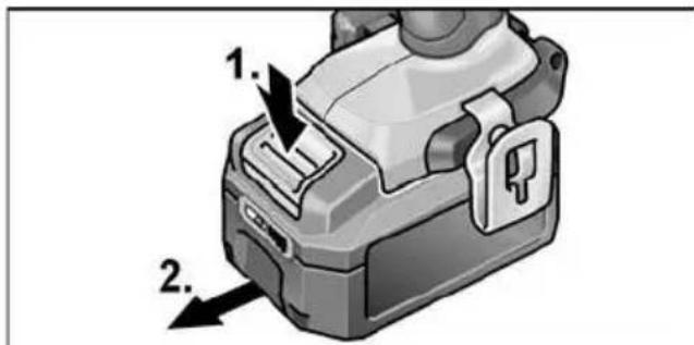 Flex PD 2G 18.0EC - Vlozenie/vymena akumulátora - 2
