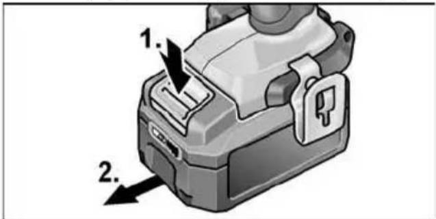 Flex PD 2G 18.0EC - Introducerea/schimbarea acumulatorului - 2