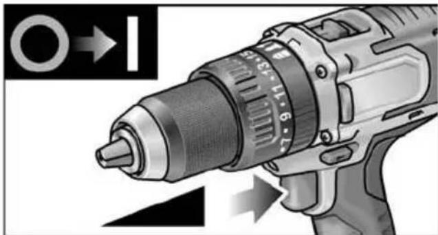Flex PD 2G 18.0EC - Encender la herramienta electrica - 1