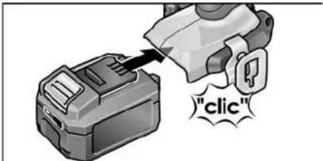 Flex PD 2G 18.0EC - Inserting/replacing the battery - 1