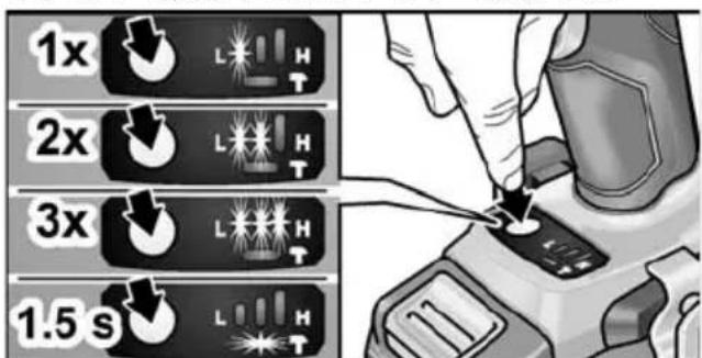 Flex PD 2G 18.0EC - Toerental- en draaimomentkeuze IW 1/2" 18.0-EC / ID 1/4" 18.0-EC - 1