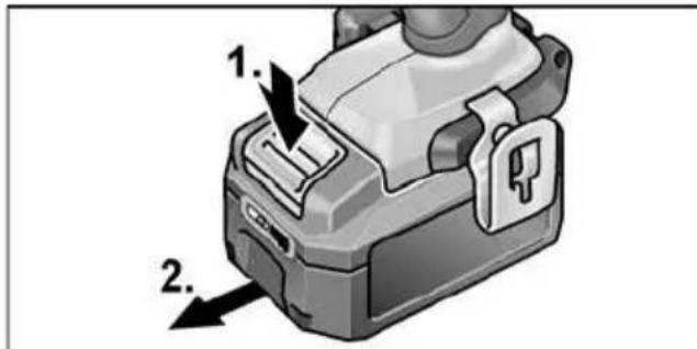 Flex PD 2G 18.0EC - Inserimento/sostituzione della batteria - 2