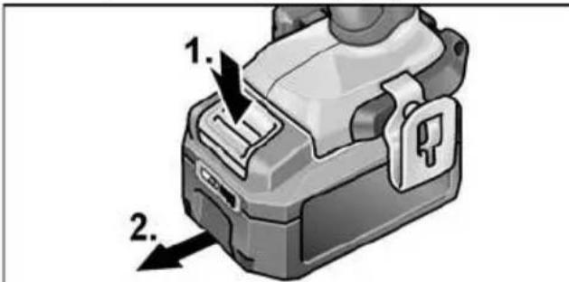 Flex PD 2G 18.0EC - Inserting/replacing the battery - 2
