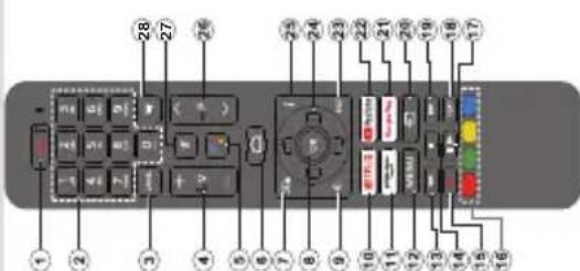 DAEWOO 43DM72UA - Telecommande - 1