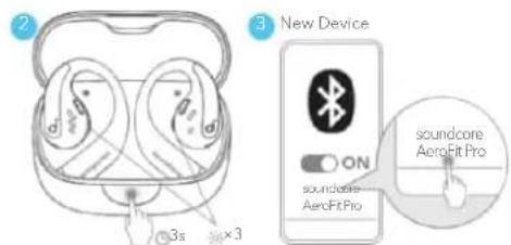 soundcore AeroFit Pro - Manuell paring - 3