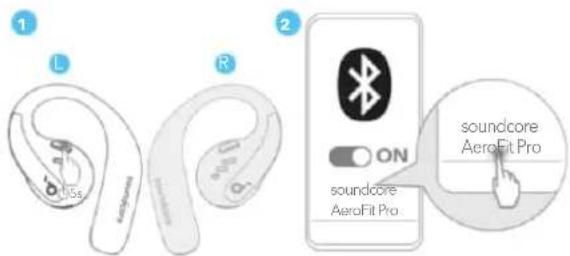 soundcore AeroFit Pro - Manuales párosítás - 1