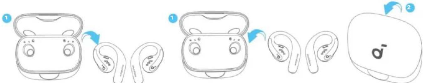 soundcore AeroFit Pro - Mit der Ladehülle: - 1