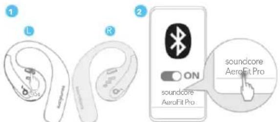 soundcore AeroFit Pro - Pareamento manual - 1