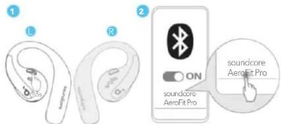 soundcore AeroFit Pro - Manuell parkoppling - 1