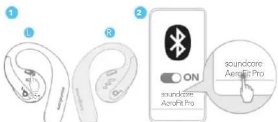 soundcore AeroFit Pro - Emparelhamento manual - 1