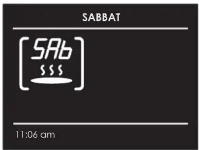 Fulgor Milano F7SP30W1 - FR 18 - Instructions mode Sabbat (sur certains modèles) - 1