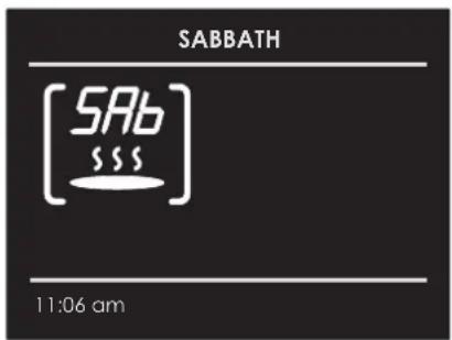 Fulgor Milano F7SP30W1 - EN 18 - Sabbath Mode Instructions (On Some Models) - 1