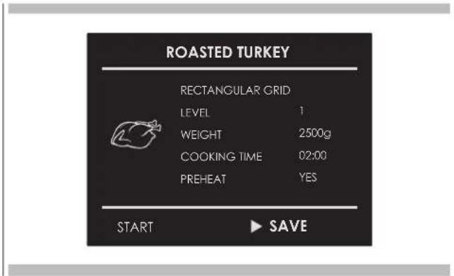Fulgor Milano F7SP30W1 - Saving a personalized recipe: - 3